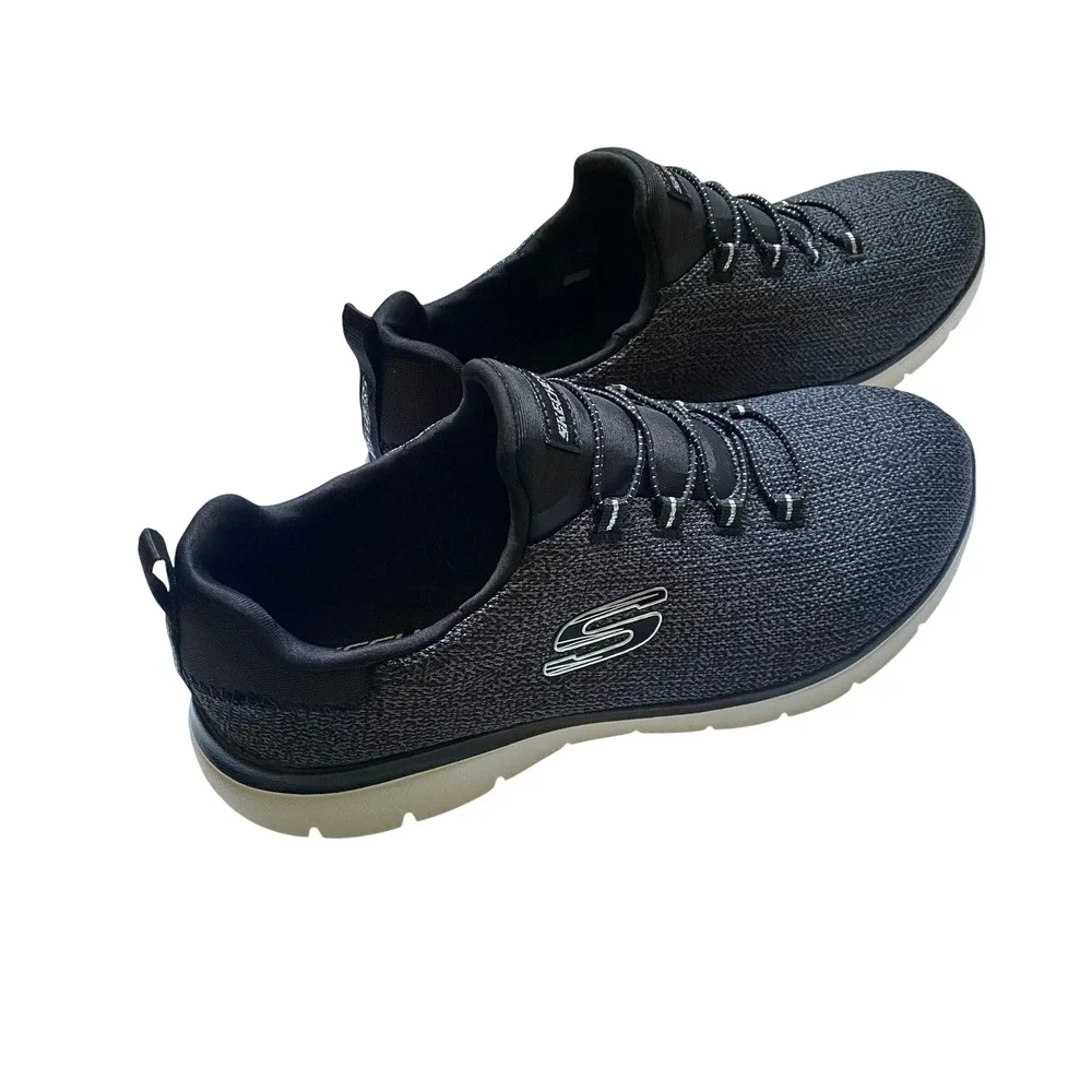 Skechers Mens‎ Black Bungee Slip On Memory Foam Sneaker   8.5 NWOB Wide Fit